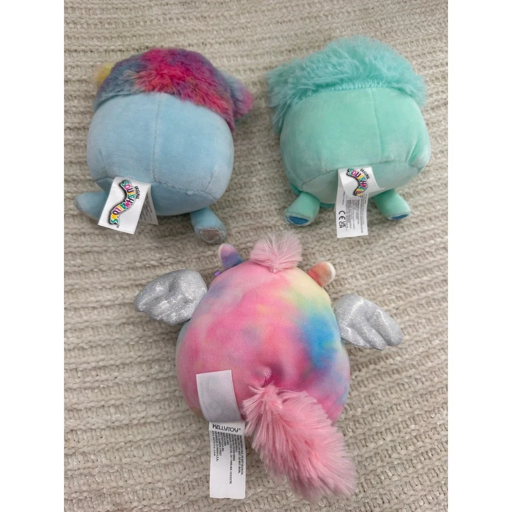 Squishmallows Plush Joelle Zaylee‎ Bigfoot Pegasus 6 Inch Lot Stuffed Animal Toy